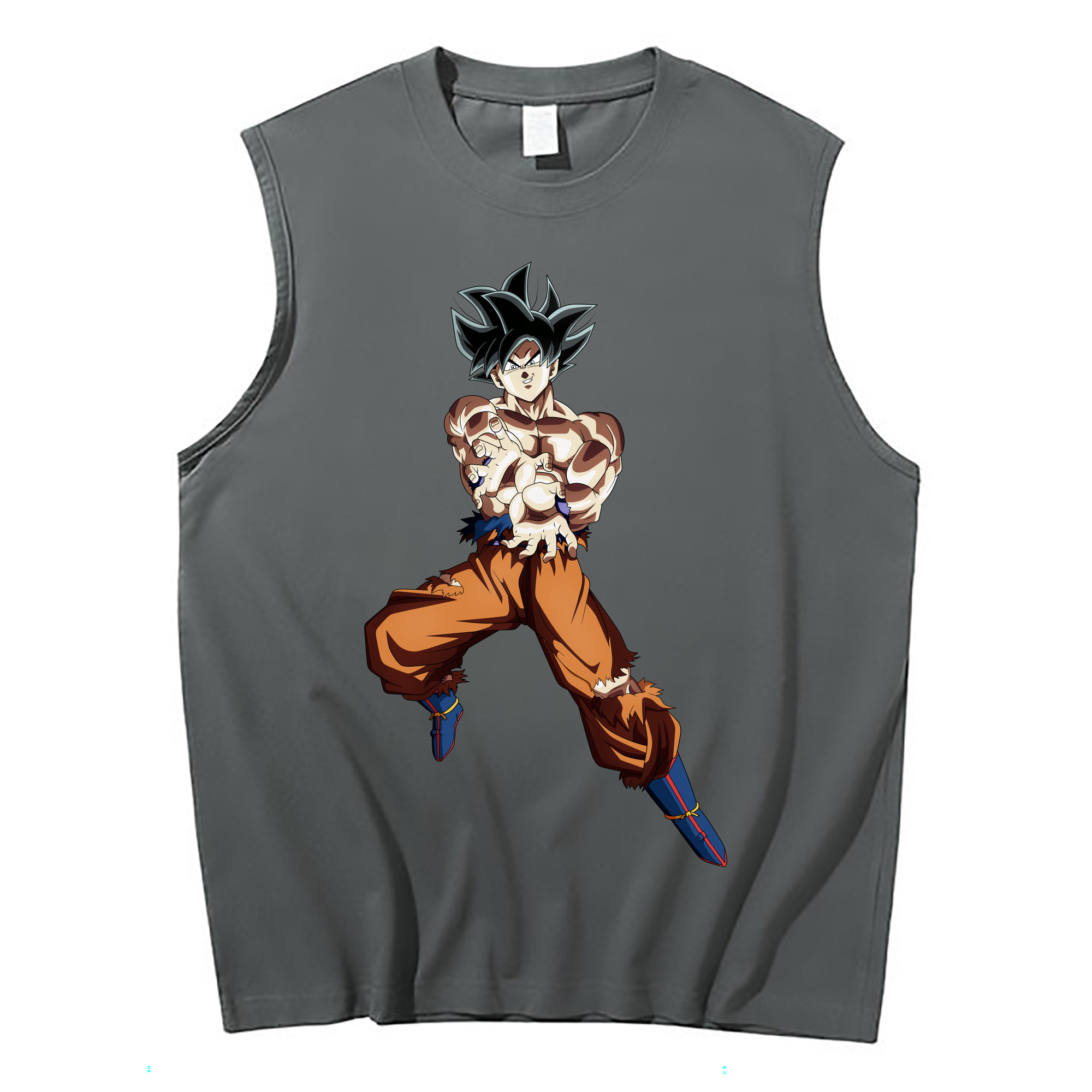 （画像用） ドラゴンボール 孫悟空（そん ごくう）Son Goku カカロット DRAGON BALL Kakarotto コットン100％タンクトップ（フロントプリント）